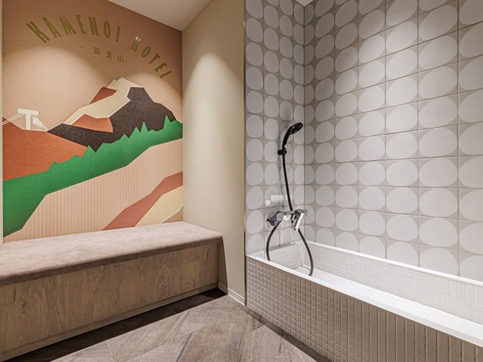 足洗い場、フォトスポットを完備