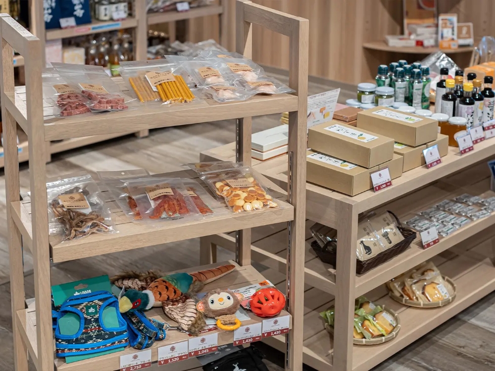 売店（ワンちゃんグッズも販売）